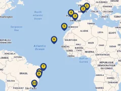 Mapa plavby